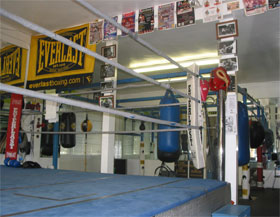 Inside the gym